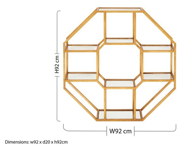 Raft în culoare naturală etajat din metal 92 cm Zariah – Premier Housewares
