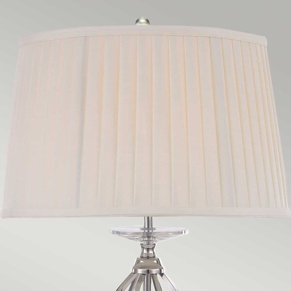 Lampă de masă Elstead AG-TL-POL-NICKEL AEGEAN 1xE27/60W/230V crom lucios