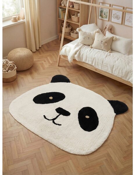 Covor pentru copii negru/crem lavabil/țesut manual din bumbac 103x120 cm Snuggle Patsy – Hanse Home