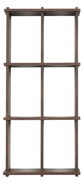 Raft în culoare naturală închisă etajat din lemn de frasin 42,5 cm Grid – OYOY Living Design