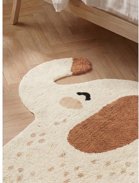 Covor pentru copii maro/crem lavabil/țesut manual din bumbac 95x120 cm Snuggle Emmi – Hanse Home