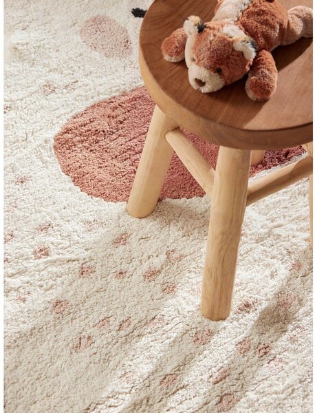 Covor pentru copii maro/crem lavabil/țesut manual din bumbac 95x120 cm Snuggle Emmi – Hanse Home