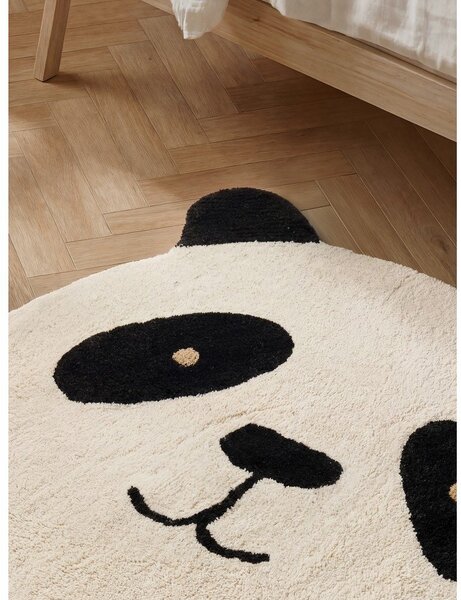 Covor pentru copii negru/crem lavabil/țesut manual din bumbac 103x120 cm Snuggle Patsy – Hanse Home