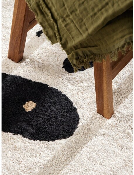 Covor pentru copii negru/crem lavabil/țesut manual din bumbac 103x120 cm Snuggle Patsy – Hanse Home