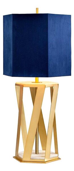 Lampă de masă Elstead APOLLO-TL APOLLO 1xE27/60W/230V auriu/albastru