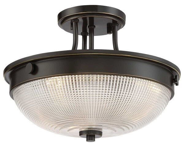 Lustră aplicată Quoizel QZ-MANTLE-SF-PN MANTLE 2xE27/60W/230V bronz