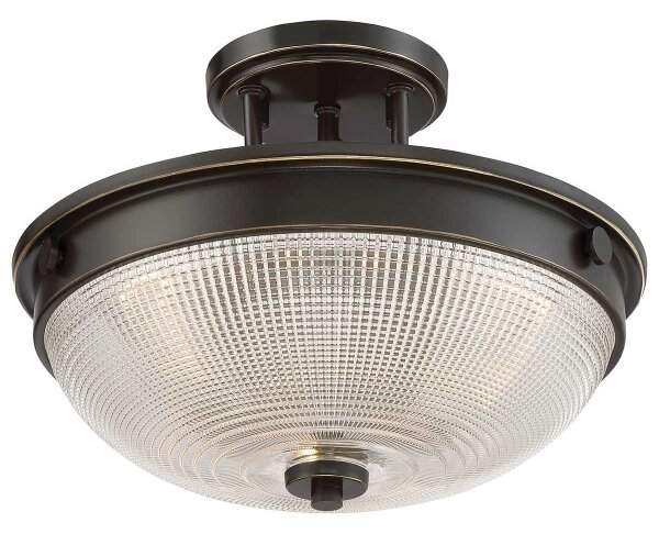 Lustră aplicată Quoizel QZ-MANTLE-SF-PN MANTLE 2xE27/60W/230V bronz