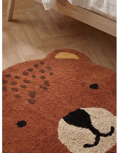 Covor pentru copii maro lavabil/țesut manual din bumbac 120x149 cm Snuggle Berry – Hanse Home