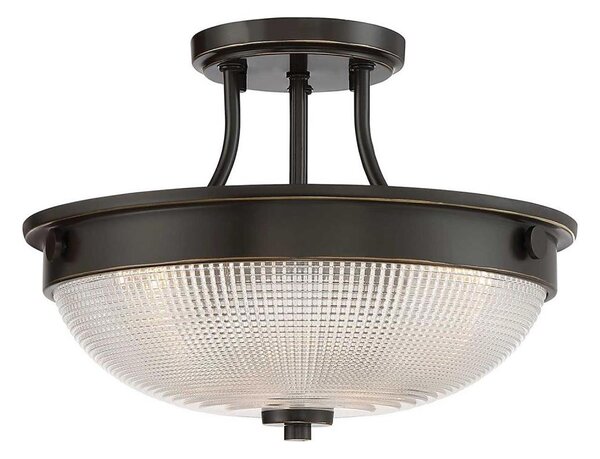 Lustră aplicată Quoizel QZ-MANTLE-SF-PN MANTLE 2xE27/60W/230V bronz