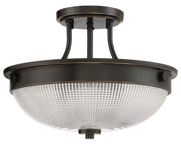 Lustră aplicată Quoizel QZ-MANTLE-SF-PN MANTLE 2xE27/60W/230V bronz