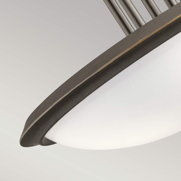 Lustră aplicată Kichler KL-DREYFUS-SFOZ DREYFUS 3xE27/60W/230V bronz