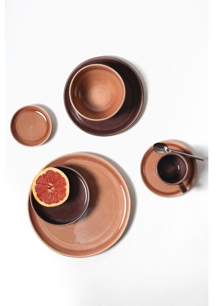 Ceașcă burgundy din gresie ceramică 220 ml Duna – ONA