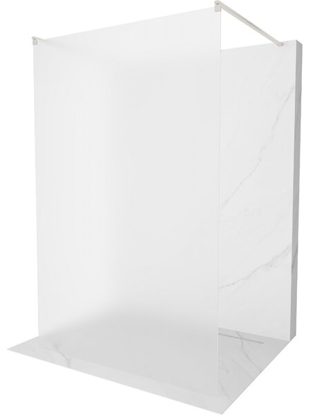 Mexen Kioto, Masa de dus Walk-In 130 x 200 cm, sticla matita 8 mm, profil din otel periat, 800-130-002-97-30