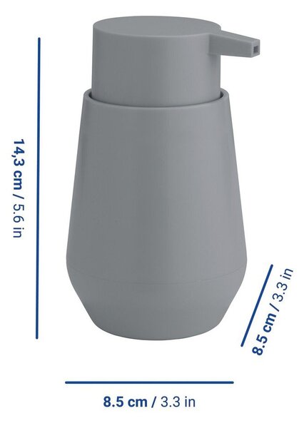 Dozator de săpun lichid gri din plastic 360 ml Vara – Allstar