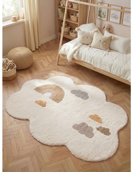 Covor pentru copii crem lavabil/țesut manual din bumbac 140x200 cm Snuggle Willy – Hanse Home