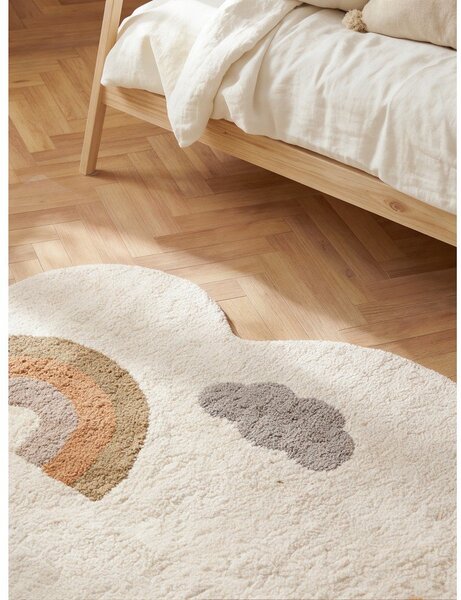 Covor pentru copii crem lavabil/țesut manual din bumbac 140x200 cm Snuggle Willy – Hanse Home
