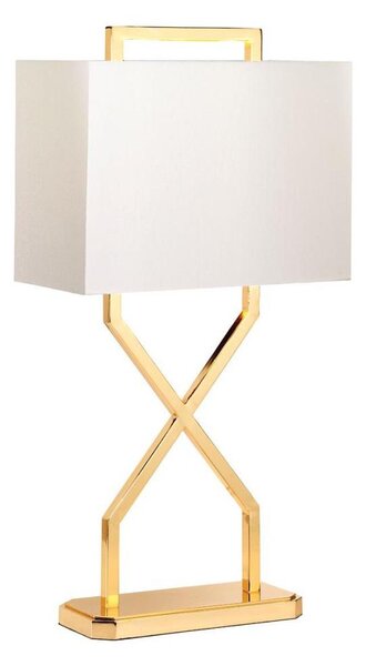 Lampă de masă Elstead CROSS-TL-IVORY CROSS 1xE27/60W/230V auriu/alb