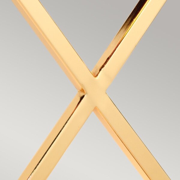 Lampă de masă Elstead CROSS-TL-IVORY CROSS 1xE27/60W/230V auriu/alb