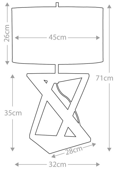 Lampă de masă Elstead AEGEUS-TL AEGEUS 1xE27/60W/230V