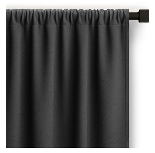 Draperie gri antracit dimout (semi-opacă) 140x270 cm Carli – Restilo