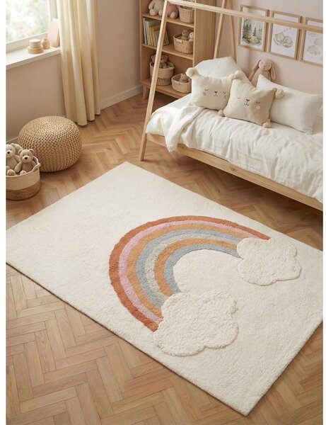 Covor pentru copii crem lavabil/țesut manual din bumbac 140x200 cm Snuggle Petite – Hanse Home