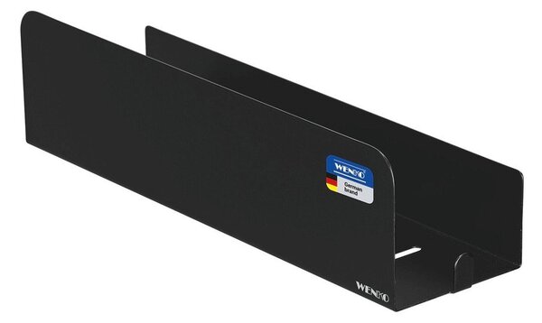 Raft pentru baie negru autoadeziv cu Turbo-Loc din oțel inoxidabil Lizan – Wenko