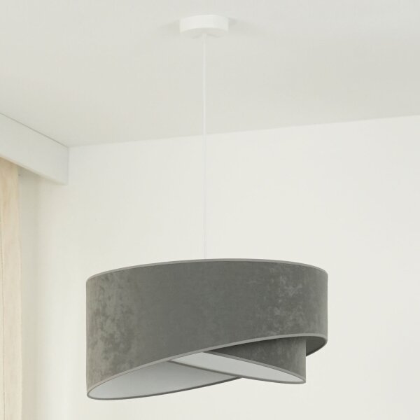 Lustră LED pe cablu Brilagi LYRA 1xE27/15W/230V gri/alb