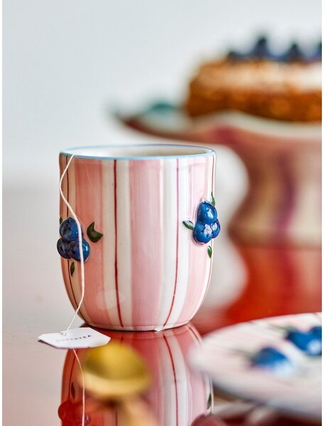 Căni roz 4 buc. pentru cappuccino din ceramică 235 ml Carry – Bloomingville