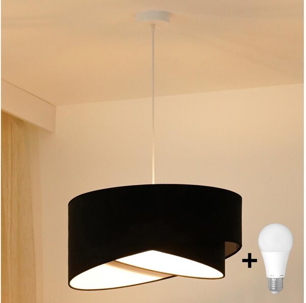 Lustră LED pe cablu Brilagi LYRA 1xE27/15W/230V negru/alb