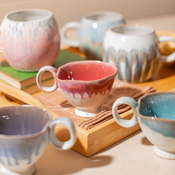 Ceașcă turcoaz din ceramică Colette – Sass & Belle