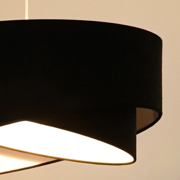 Lustră LED pe cablu Brilagi LYRA 1xE27/15W/230V negru/alb