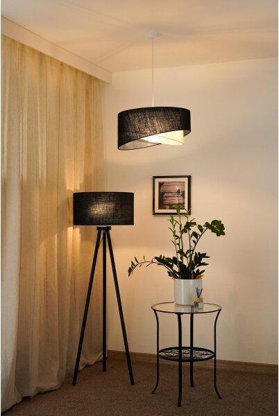 Lustră LED pe cablu Brilagi LYRA 1xE27/15W/230V negru/crem