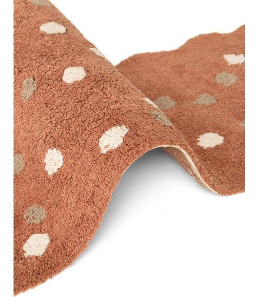 Covor pentru copii maro lavabil/țesut manual din bumbac 89x120 cm Snuggle Gino – Hanse Home