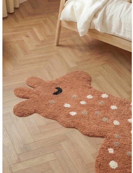 Covor pentru copii maro lavabil/țesut manual din bumbac 89x120 cm Snuggle Gino – Hanse Home
