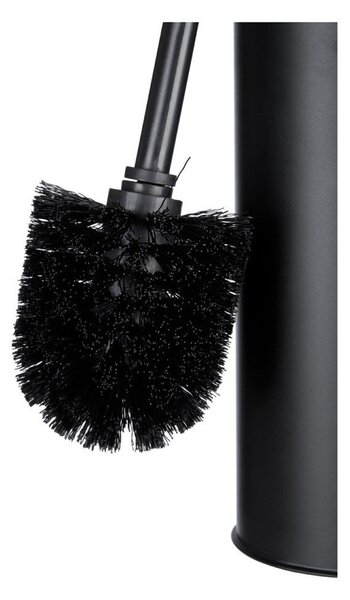 Perie de WC negru-mat din metal Indy – Premier Housewares
