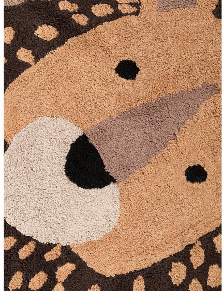 Covor pentru copii portocaliu/maro lavabil/țesut manual din bumbac 120x125 cm Snuggle Roary – Hanse Home