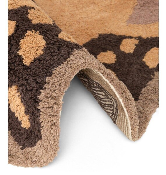 Covor pentru copii portocaliu/maro lavabil/țesut manual din bumbac 120x125 cm Snuggle Roary – Hanse Home
