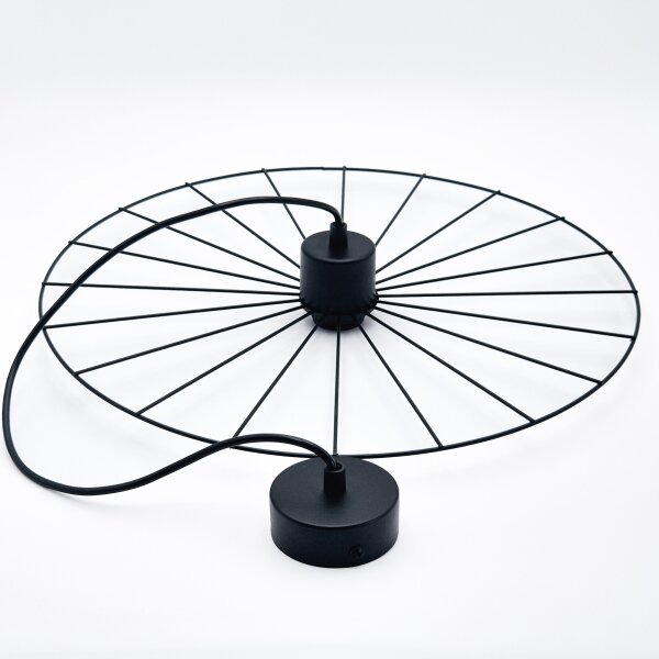 Lustră pe cablu MONTANA 1xE27/15W/230V d. 45 cm negru