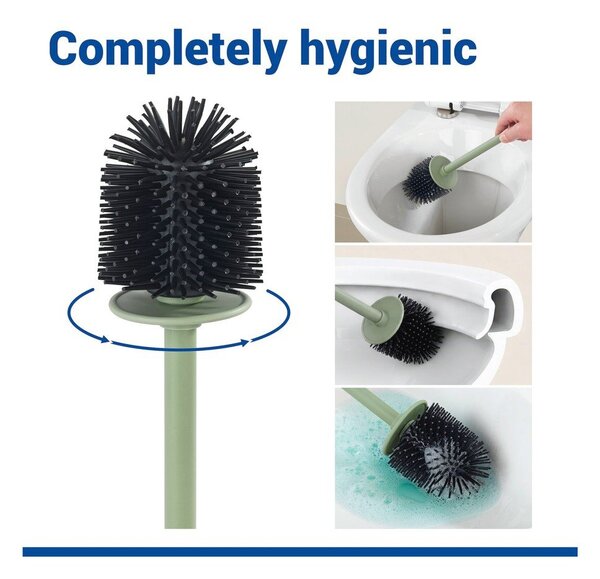 Perie de WC verde din ceramică Fablo – Wenko