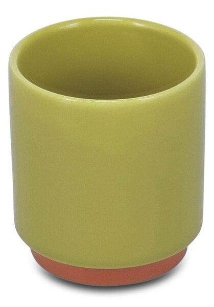 Ceașcă verde/portocalie din gresie ceramică 270 ml Duo – ONA