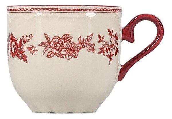Ceașcă burgundy/fildeș din porțelan 215 ml Cyril – S|P Collection