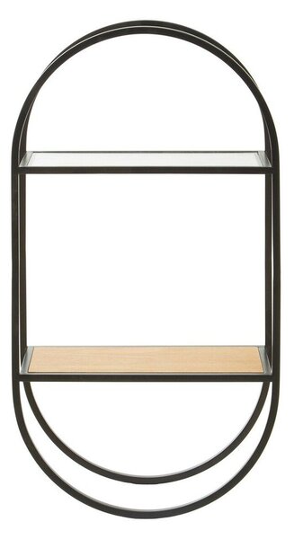 Raft negru/în culoare naturală etajat din metal 35 cm Mataram – Premier Housewares