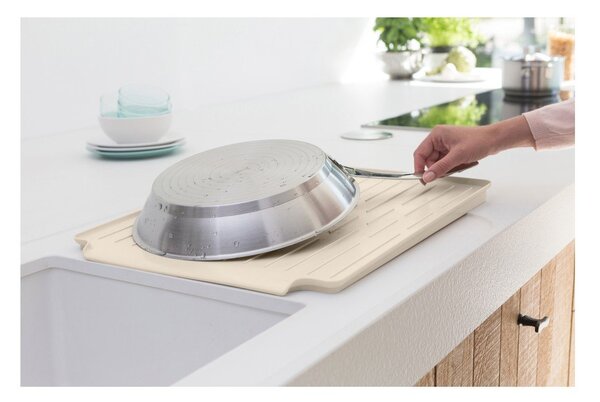 Scurgător de vase bej din metal 49x38,5 cm – Brabantia