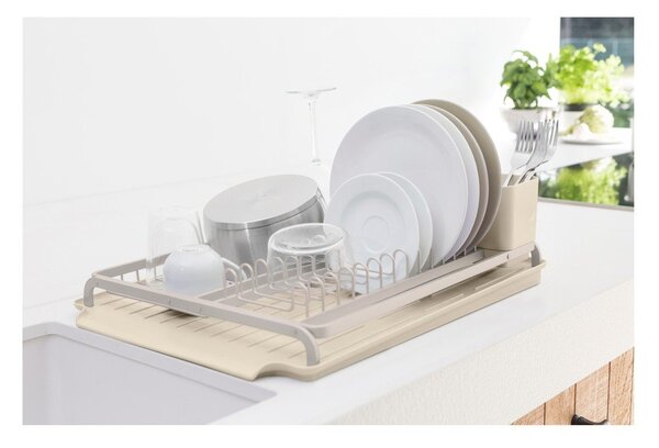 Scurgător de vase bej din metal 49x38,5 cm – Brabantia