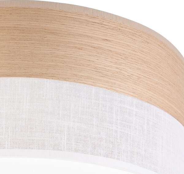 Plafonieră LED SIRJA WOOD LED/36W/230V d. 45 cm alb/stejar