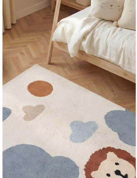 Covor pentru copii crem lavabil/țesut manual din bumbac 140x200 cm Snuggle Lionel – Hanse Home