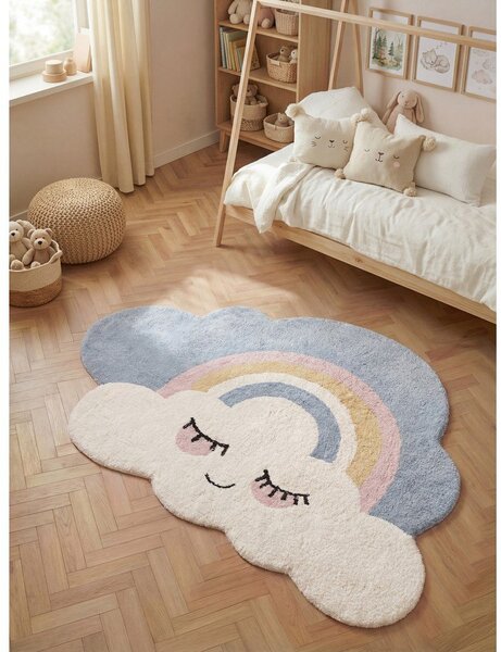 Covor pentru copii crem lavabil/țesut manual din bumbac 140x200 cm Snuggle Nappi – Hanse Home