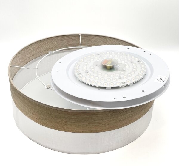 Plafonieră LED SIRJA WOOD LED/36W/230V d. 45 cm alb/stejar