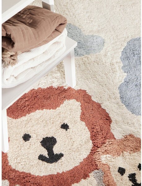 Covor pentru copii crem lavabil/țesut manual din bumbac 140x200 cm Snuggle Lionel – Hanse Home