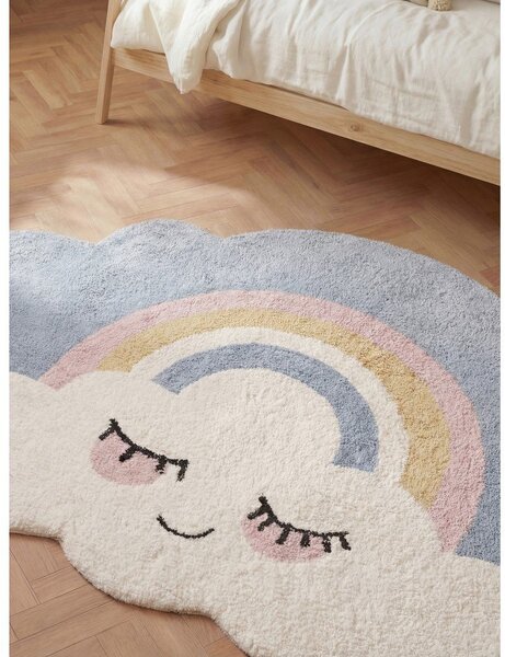 Covor pentru copii crem lavabil/țesut manual din bumbac 140x200 cm Snuggle Nappi – Hanse Home